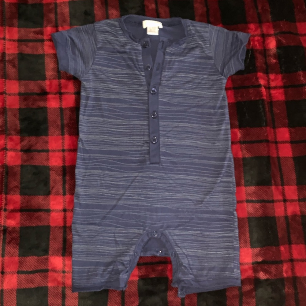 Feather baby play romper